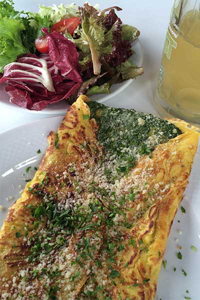 Artikelbild Südtirol Rosengarten Tschafonhaus Omelette